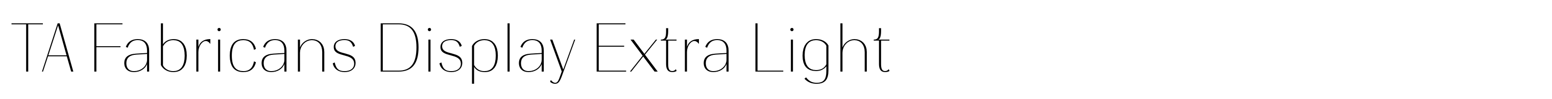TA Fabricans Display Extra Light